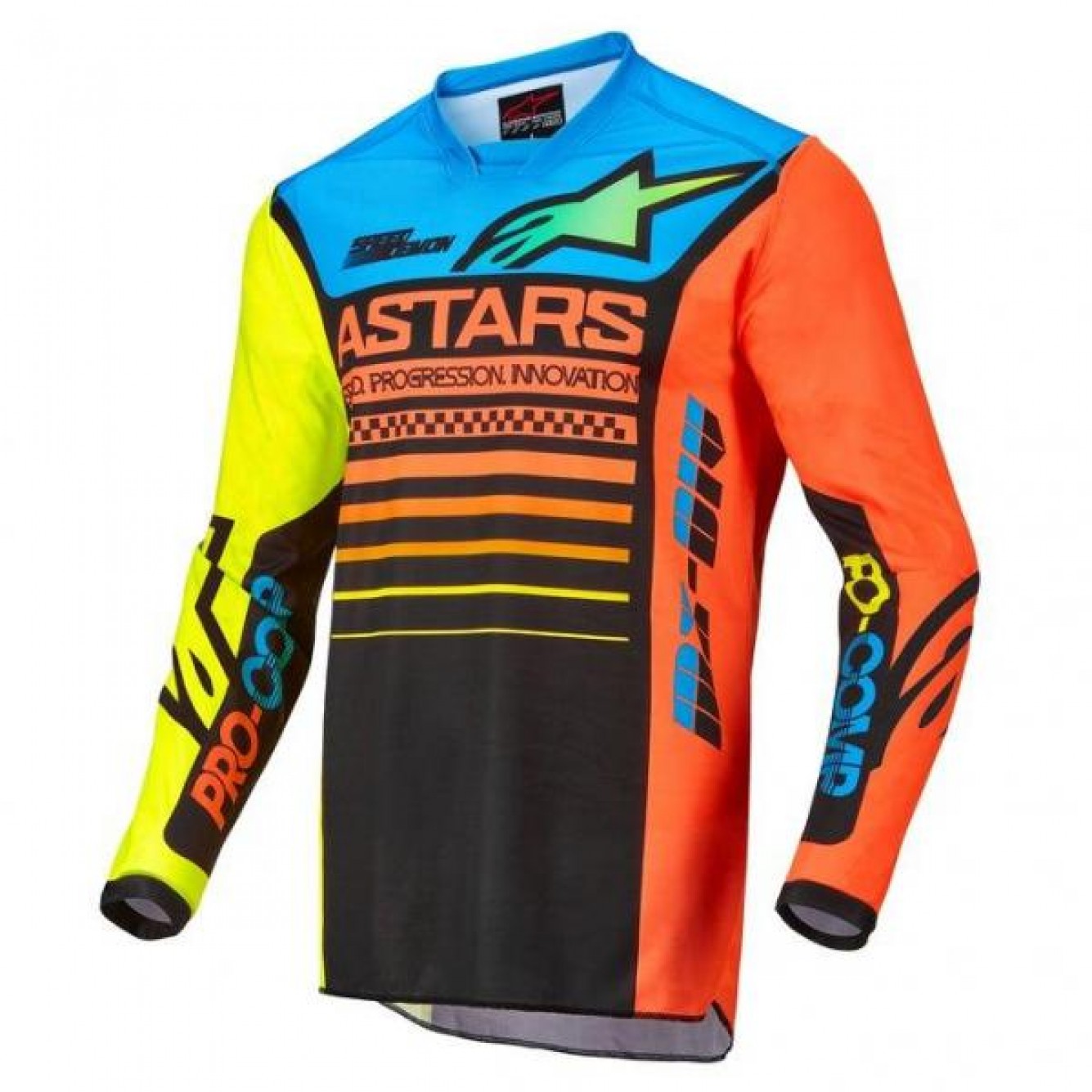 Alpinestars | Jeugd Shirt Racer Compass Oranje / Blauw