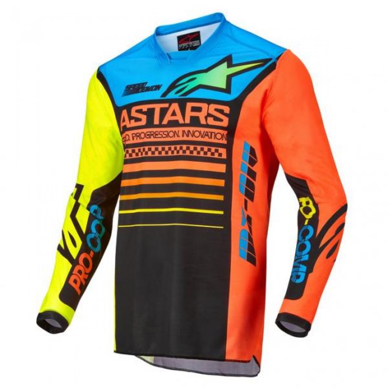 Alpinestars | Kids Shirt Racer Compass Zwart / Geel / Oranje