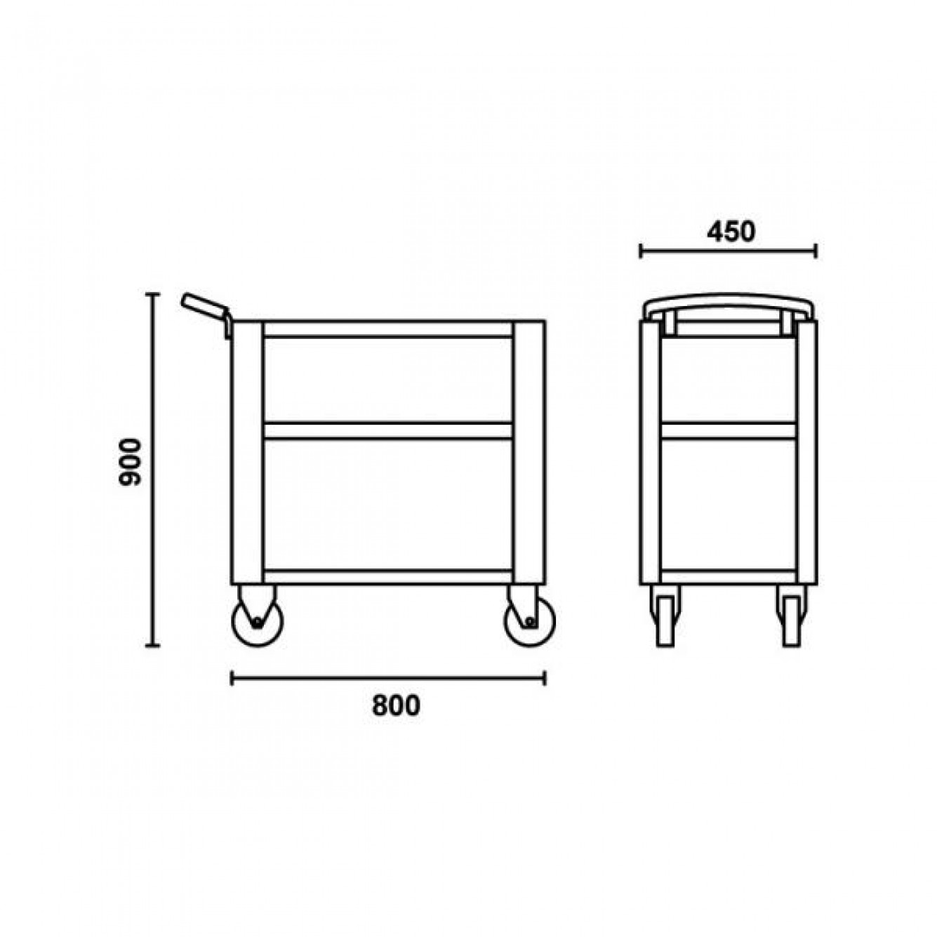 Beta Tools | C51 Trolley Oranje