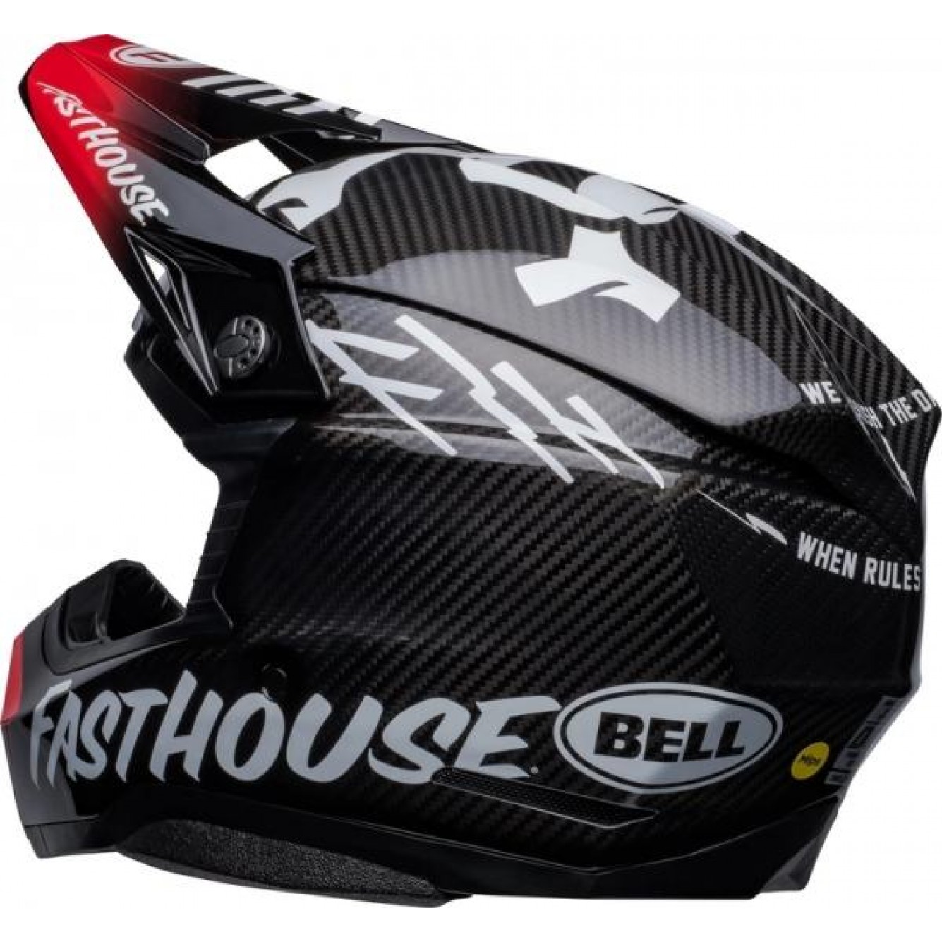 Bell | Crosshelm Moto-10 Spherical Fasthouse Privateer Zwart / Rood