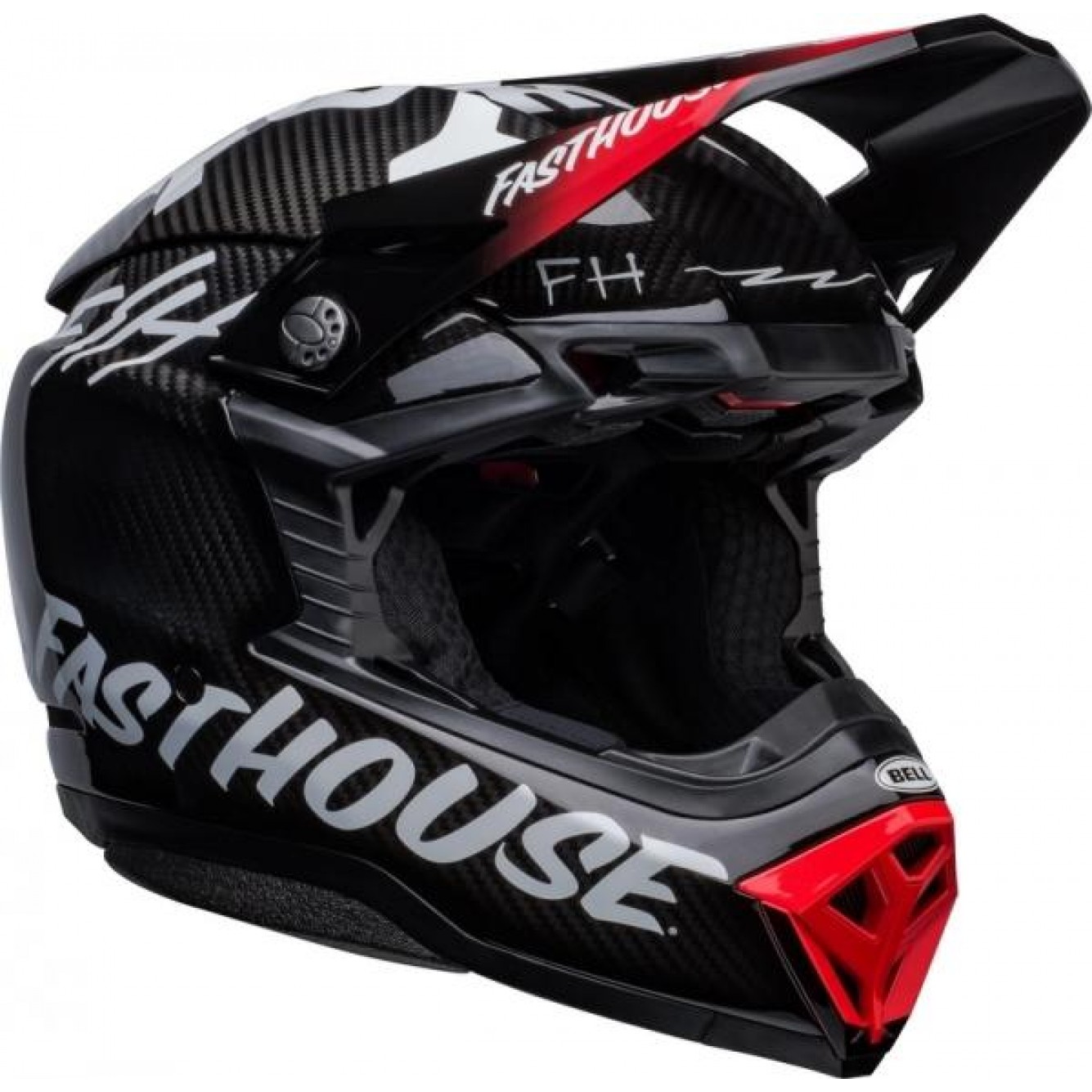 Bell | Crosshelm Moto-10 Spherical Fasthouse Privateer Zwart / Rood