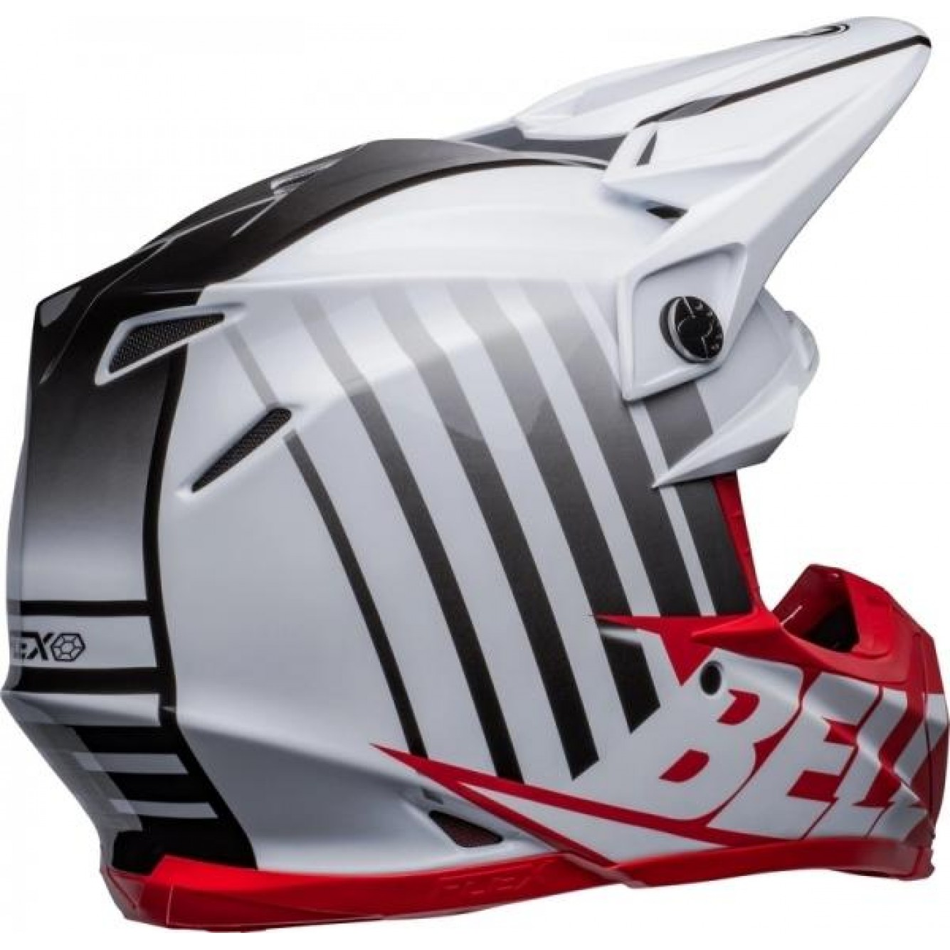 Bell | Crosshelm Moto-9s Flex Sprint Wit / Rood