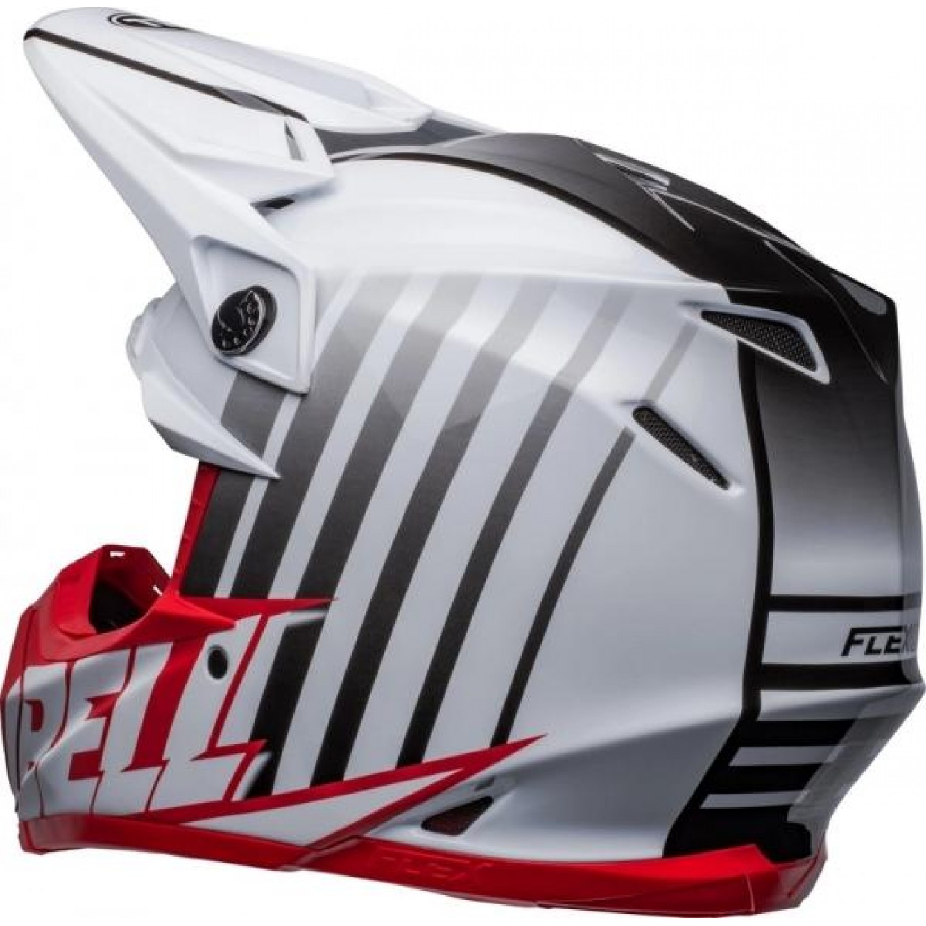 Bell | Crosshelm Moto-9s Flex Sprint Wit / Rood