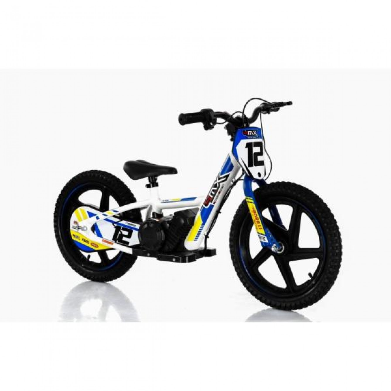 4MX | Elektrische Loopfiets Wit / Blauw 16