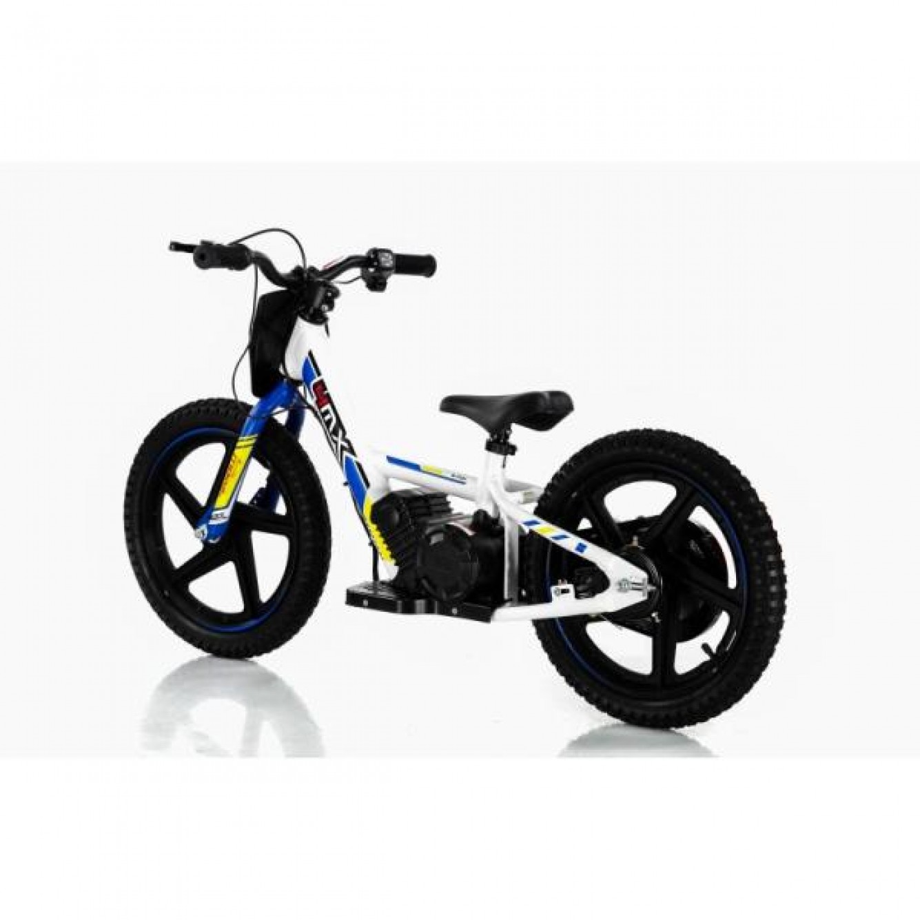 4MX | Elektrische Loopfiets Wit / Blauw 16