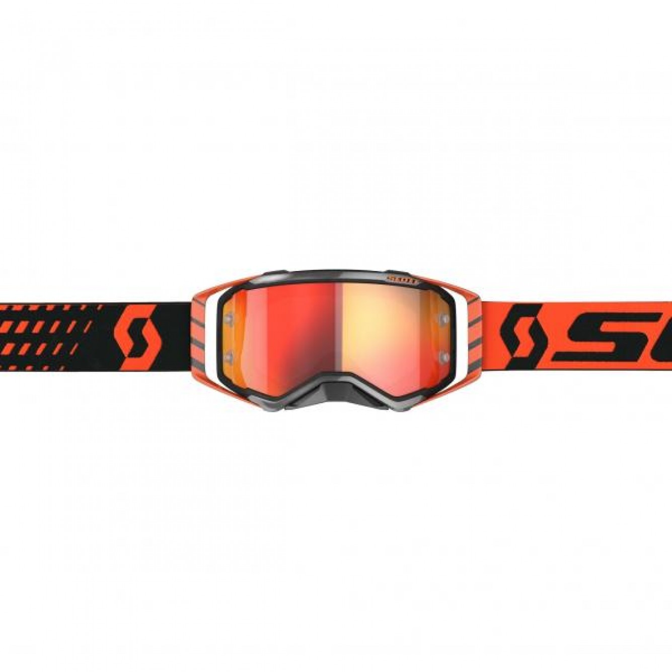 Scott | Crossbril Prospect Zwart/ Oranje met chrome lens