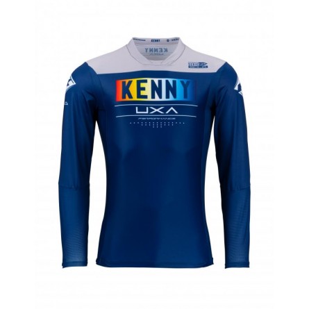 Kenny | Cross Shirt Performance Grijs / Blauw