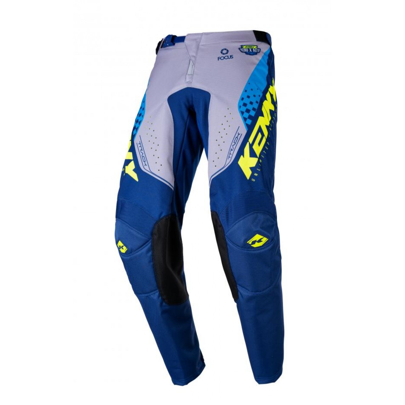 Kenny | Crossbroek Track Focus Blauw / Neon Geel