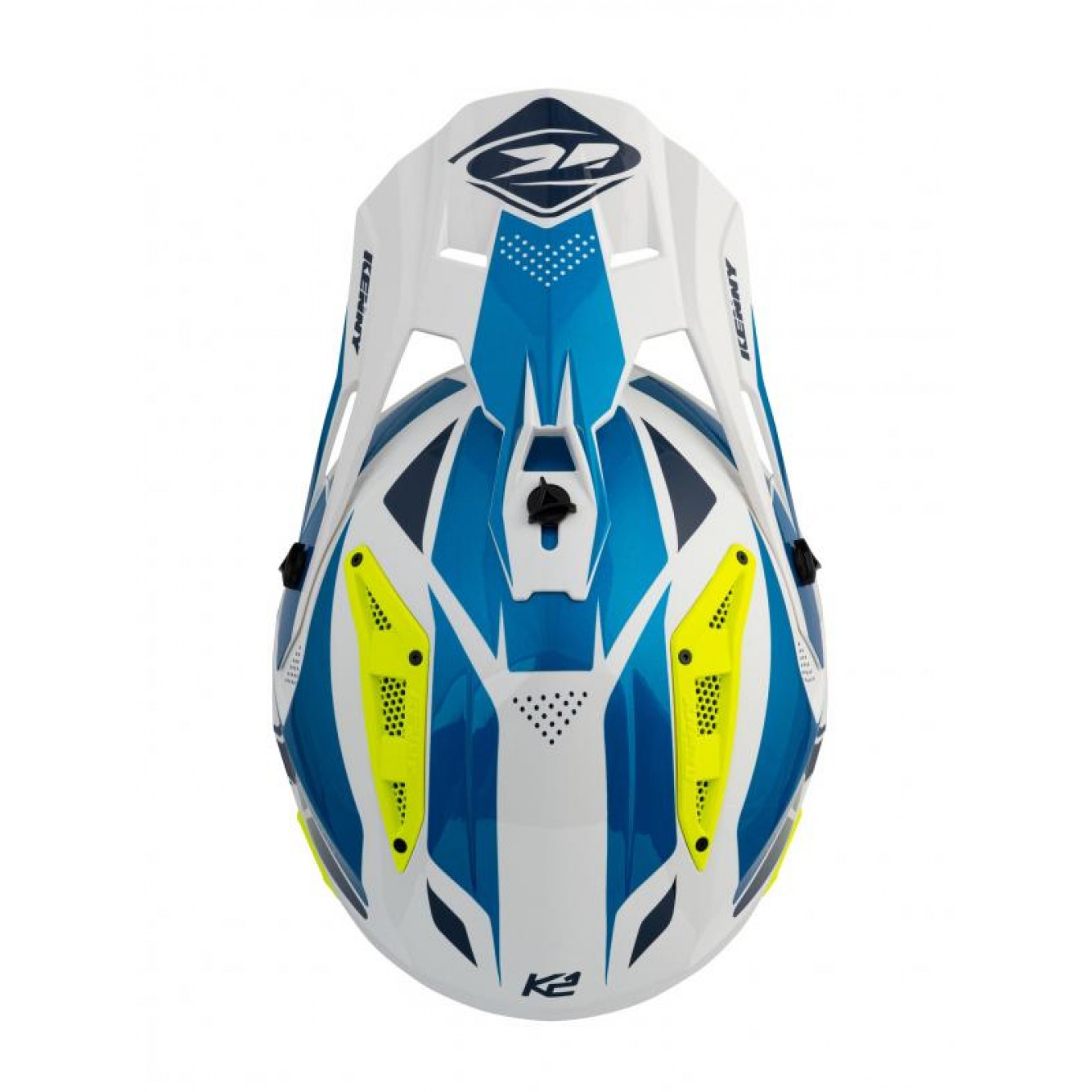 Kenny | Helm Graphic Titanium Blauw / Wit