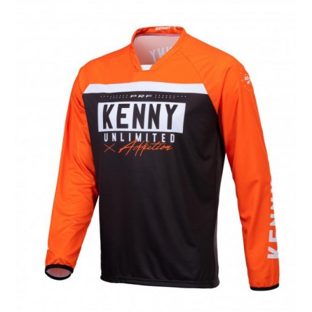 Kenny | Shirt Performance Solid Black ( / Oranje)