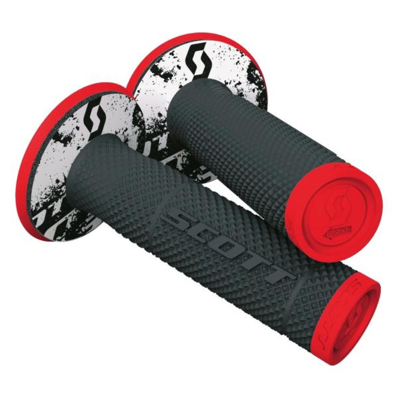 Scott | SCO Grip SX II Handvaten + Donut Zwart / Rood