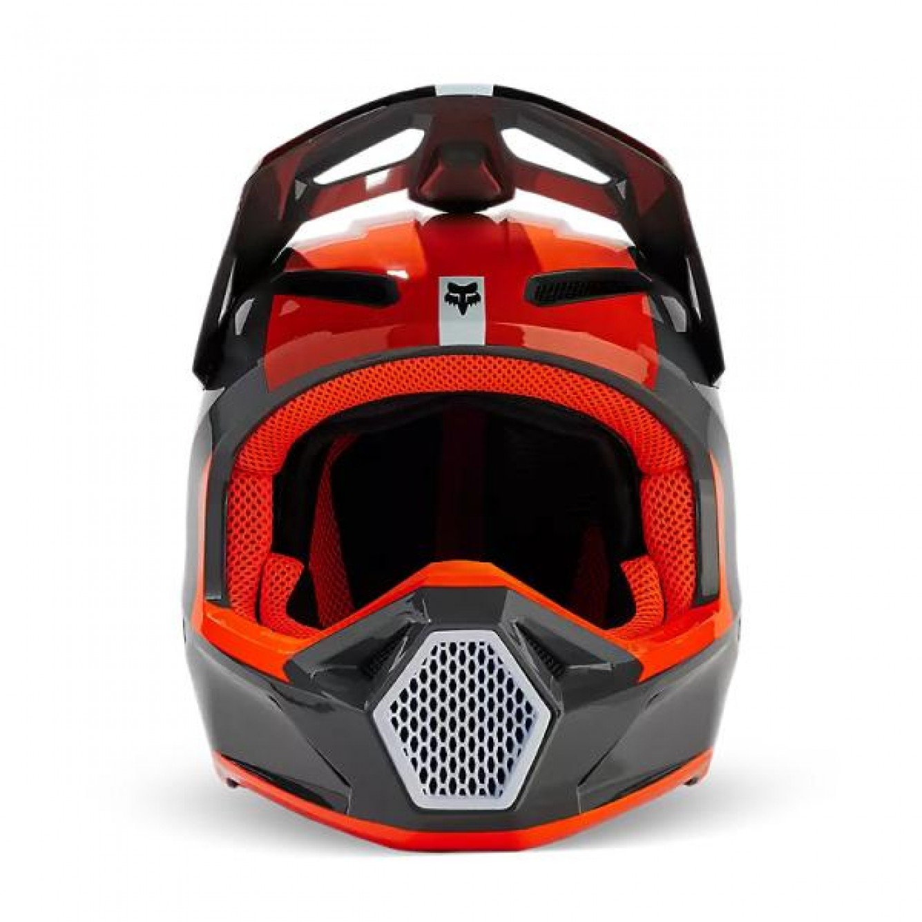 FOX | Jeugd Helm V1 Ballast Grijs / Oranje