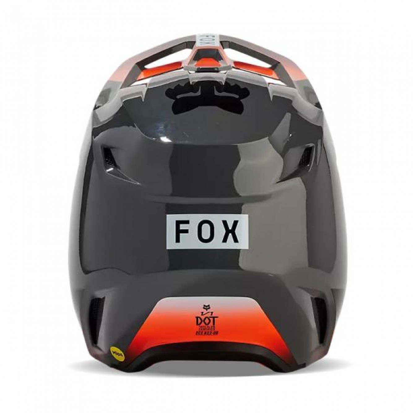 FOX | Jeugd Helm V1 Ballast Grijs / Oranje