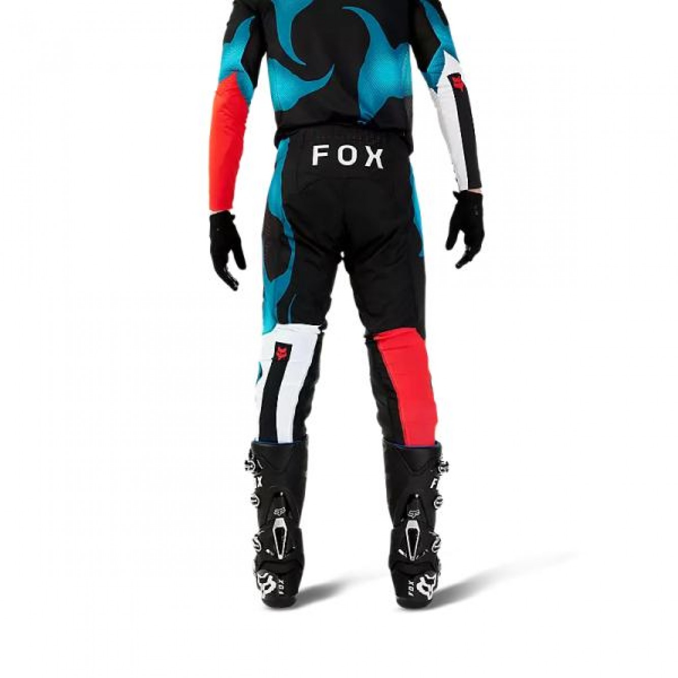 FOX | MX Broek Flexair Withered Zwart / Blauw