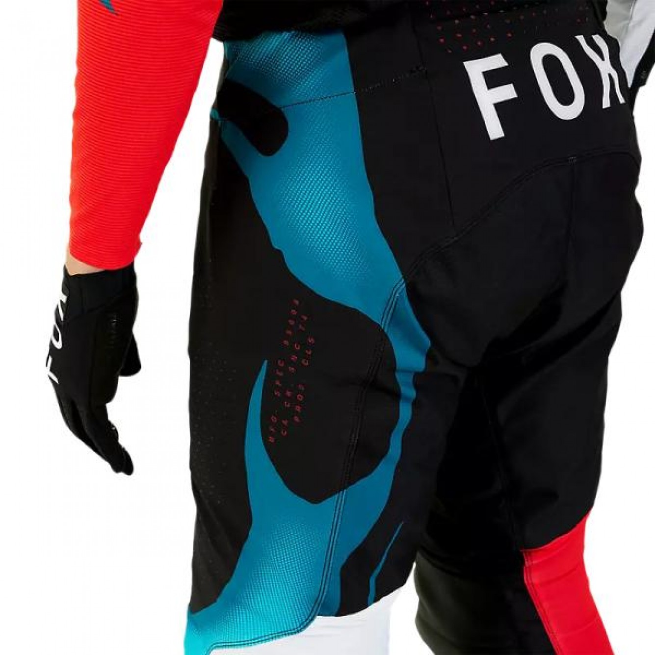 FOX | MX Broek Flexair Withered Zwart / Blauw