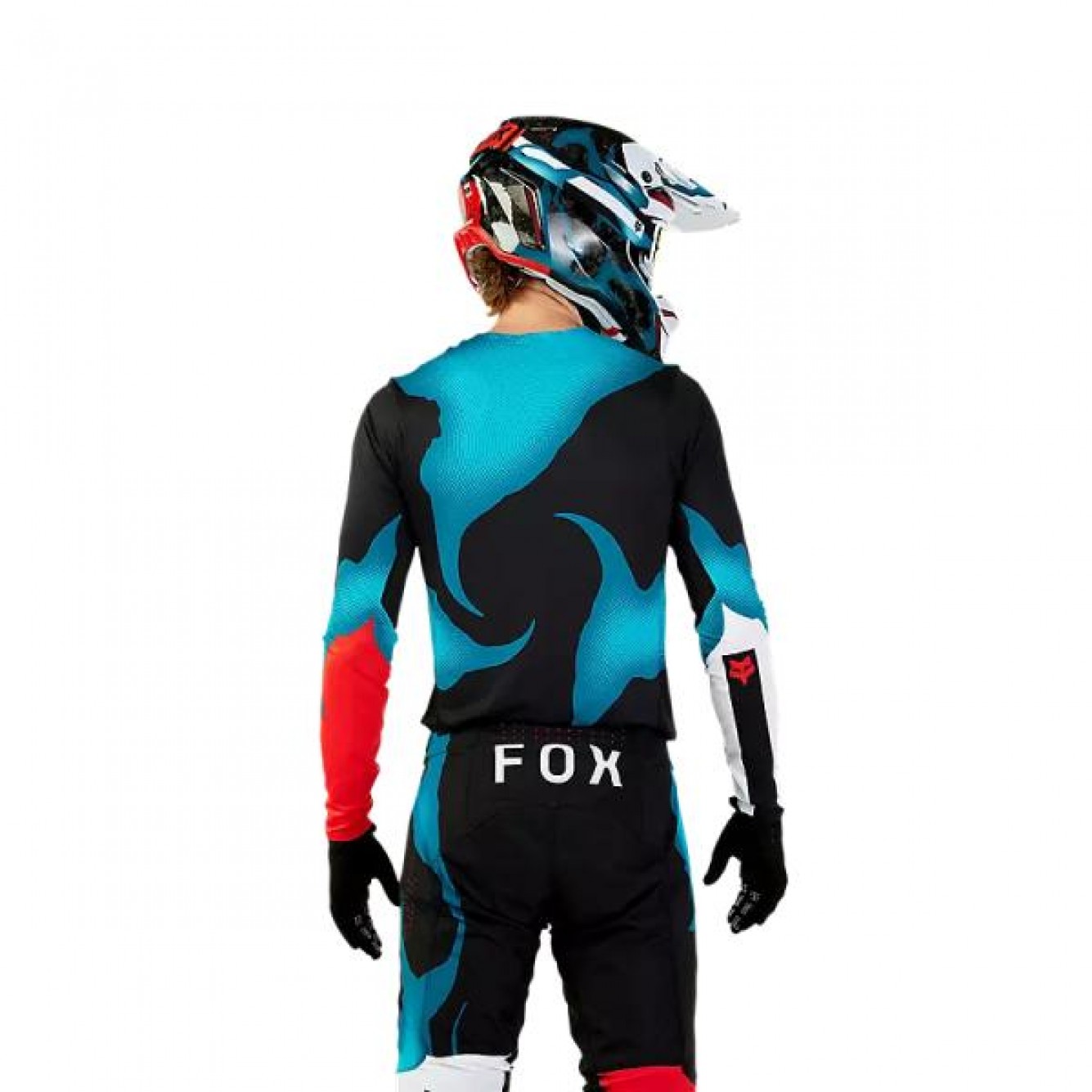 FOX | MX Shirt Flexair Withered Zwart / Blauw