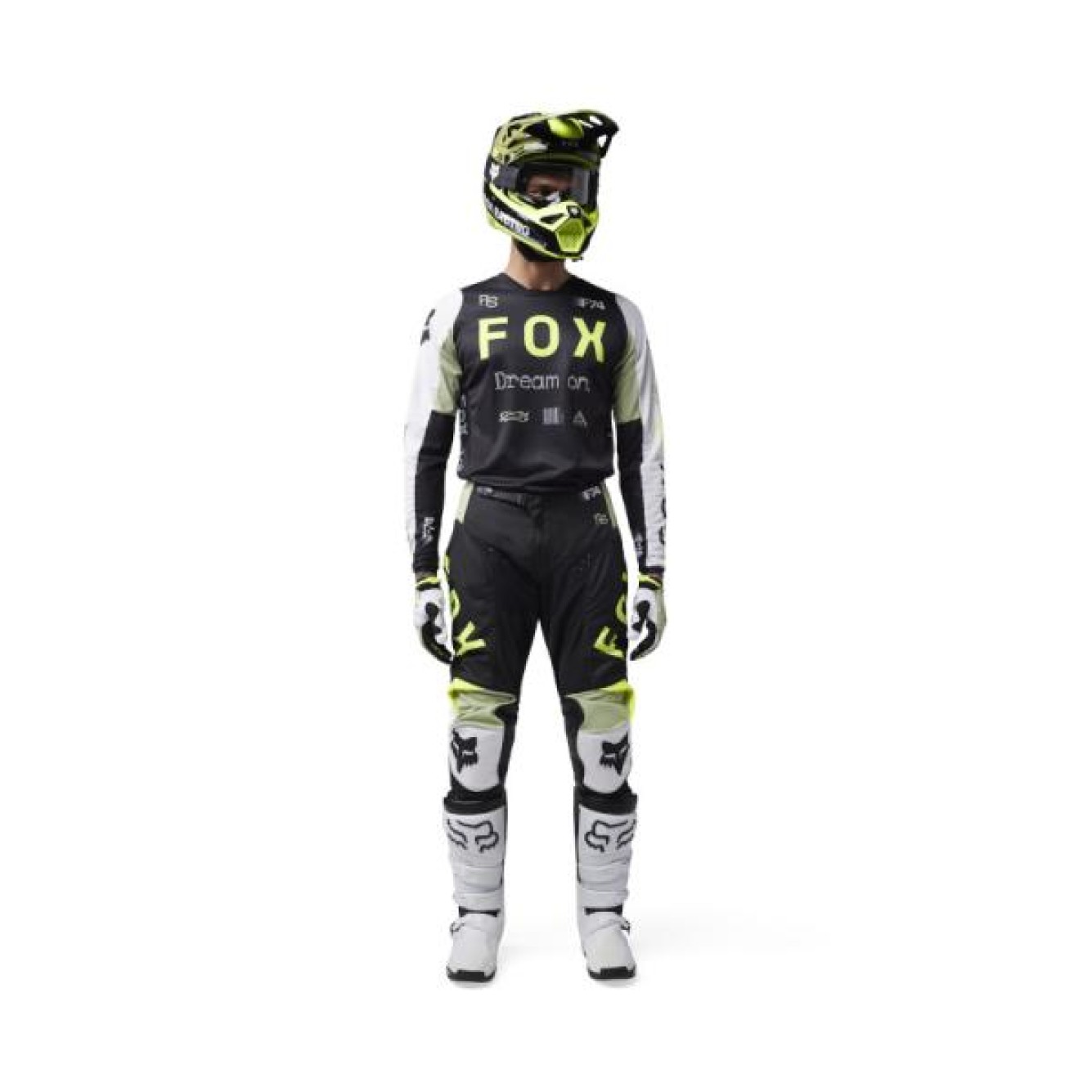 Fox | Crossbroek 180 Race Spec Zwart / Groen