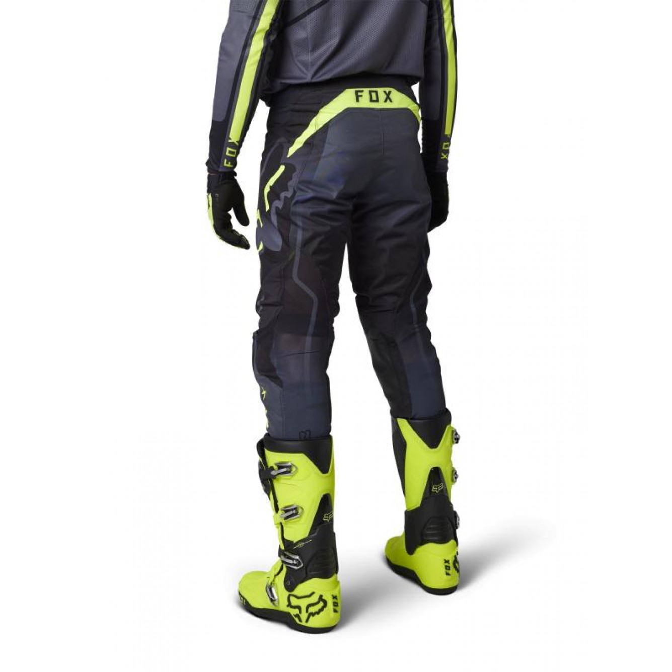 Fox | Crossbroek 360 Vizen Zwart / Fluor Geel