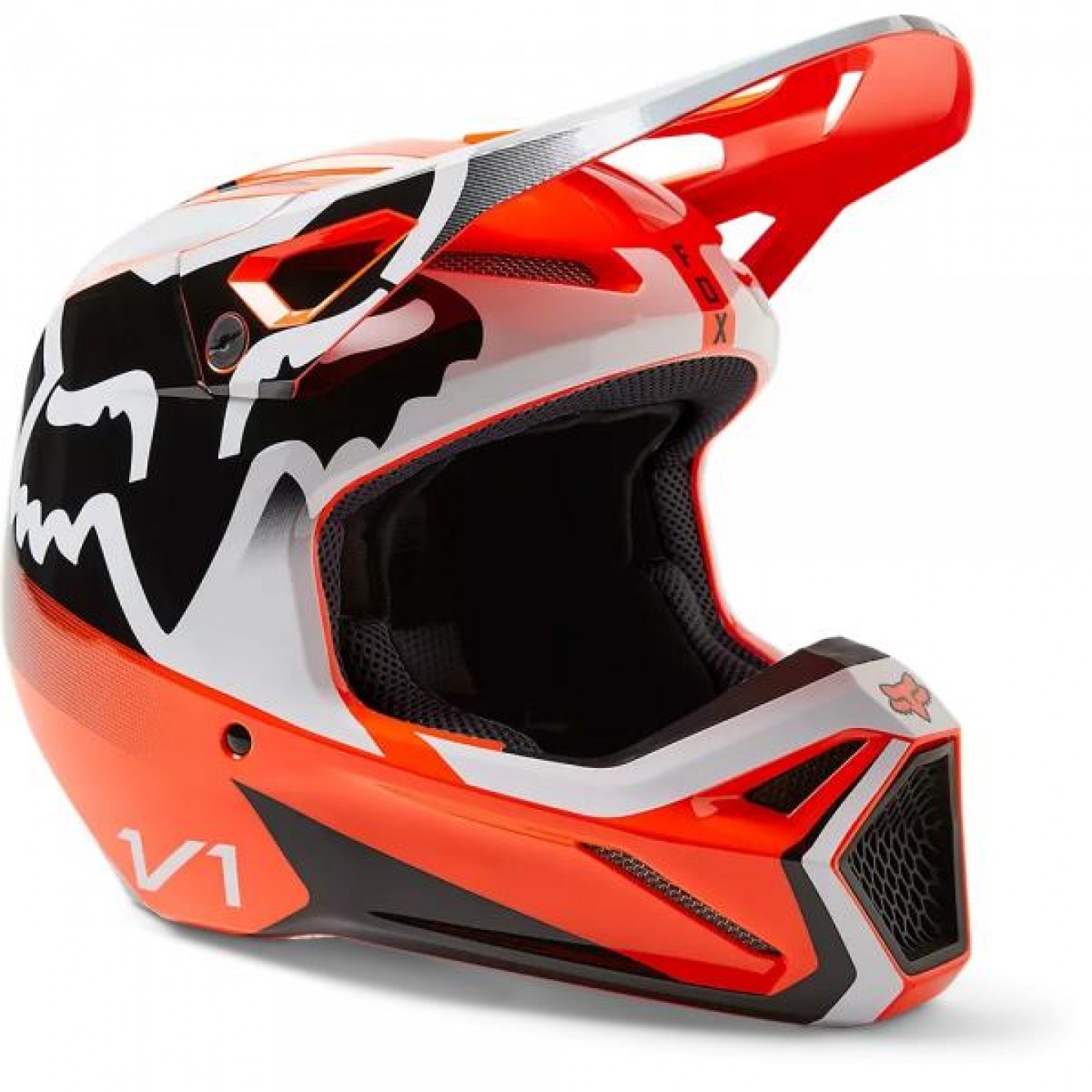 Fox | Crosshelm V1 LEED Fluor Oranje