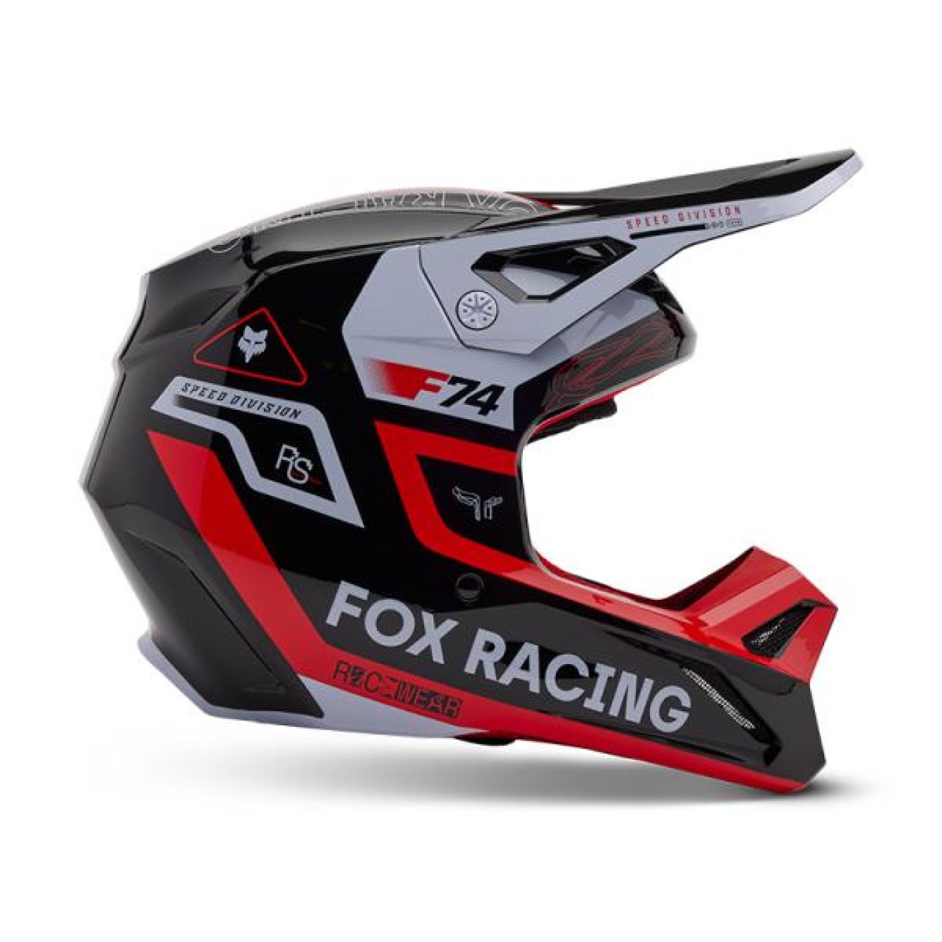 Fox | Crosshelm V1 Race Spec Rood / Zwart