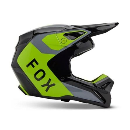 Fox | Jeugd Crosshelm V1 Lean Grijs/ Geel