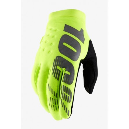 100% | Handschoenen winter Brisker Fluo Geel