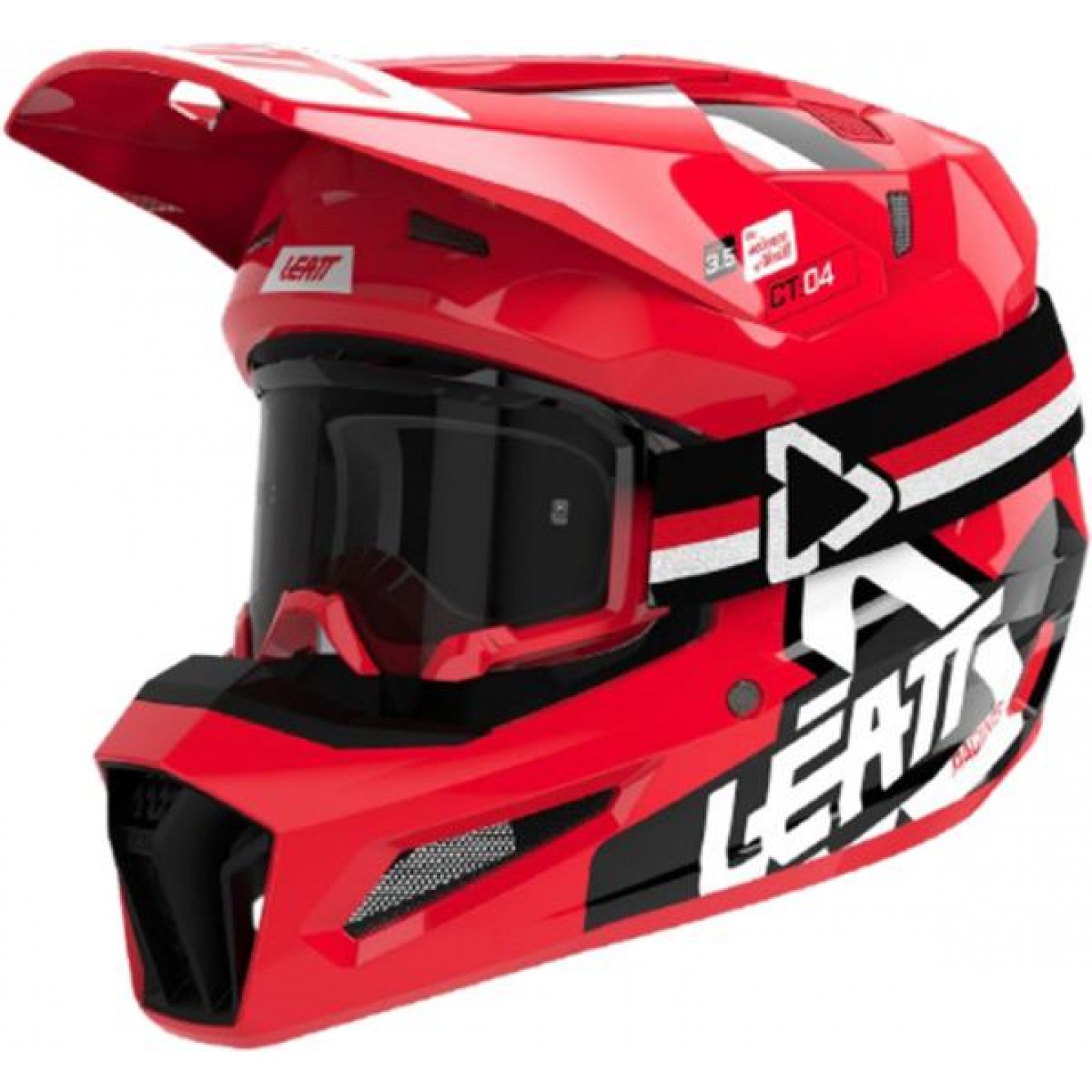 Leatt | Crosshelm kit 3.5 V24 Rood + BRIL