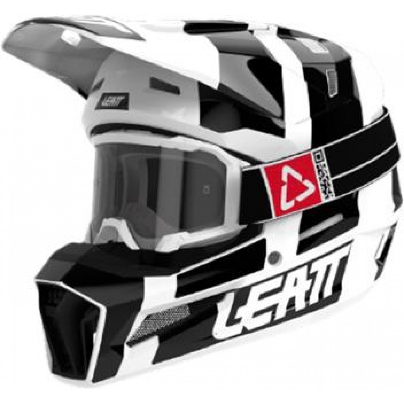 Leatt | Crosshelm kit 3.5 V24 Zwart / Wit + BRIL