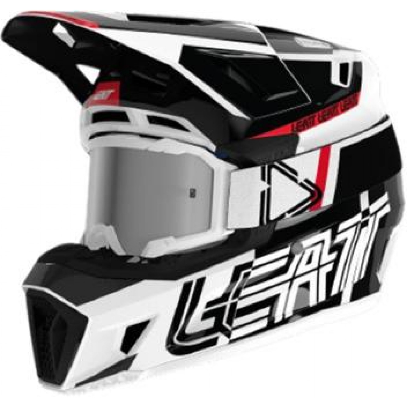 Leatt | Crosshelm kit 7.5 V24 Zwart / Wit + BRIL