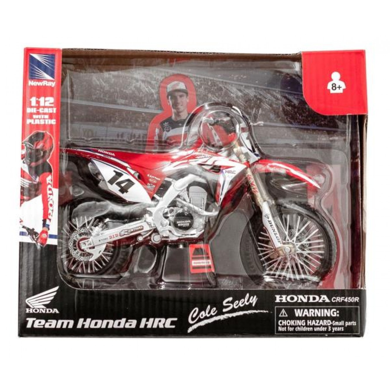 Honda | Schaalmotor 1:12 CRF450 Cole Seely