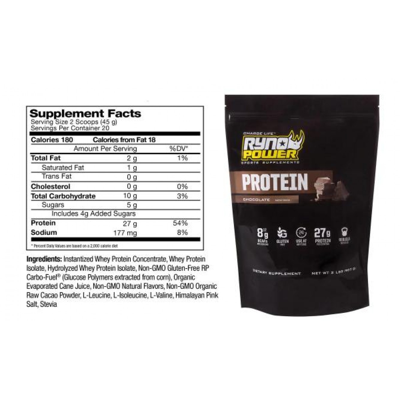 RynoPower | Whey Protein Chocolade 1 Serving