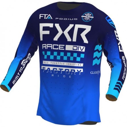 FXR | Cross Shirt Podium Gladiator MX Blauw